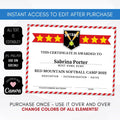 softball award ceremony certificates printable end of season softball